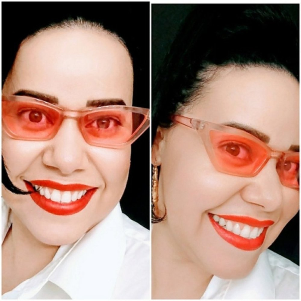 Vintage Pink Cat Eye Women's sunglasses